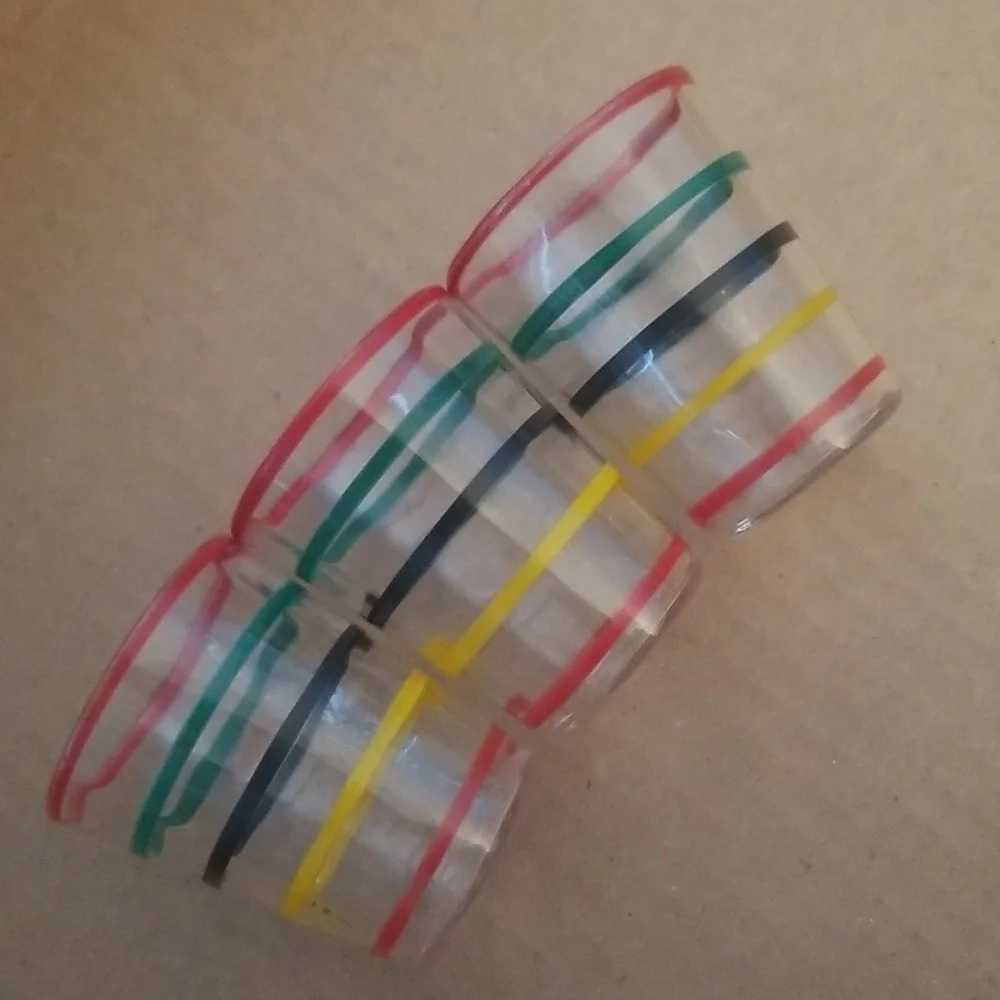 Vintage ring shot glasses. Set of 3.